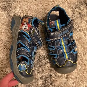 Paw Patrol Toddler Boys Blue Fisherman Sandals Chase Marshall Size 7